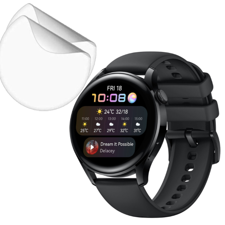 Противоударная гидрогелевая пленка Hydrogel Film для Huawei Watch 3 3 шт, Transparent