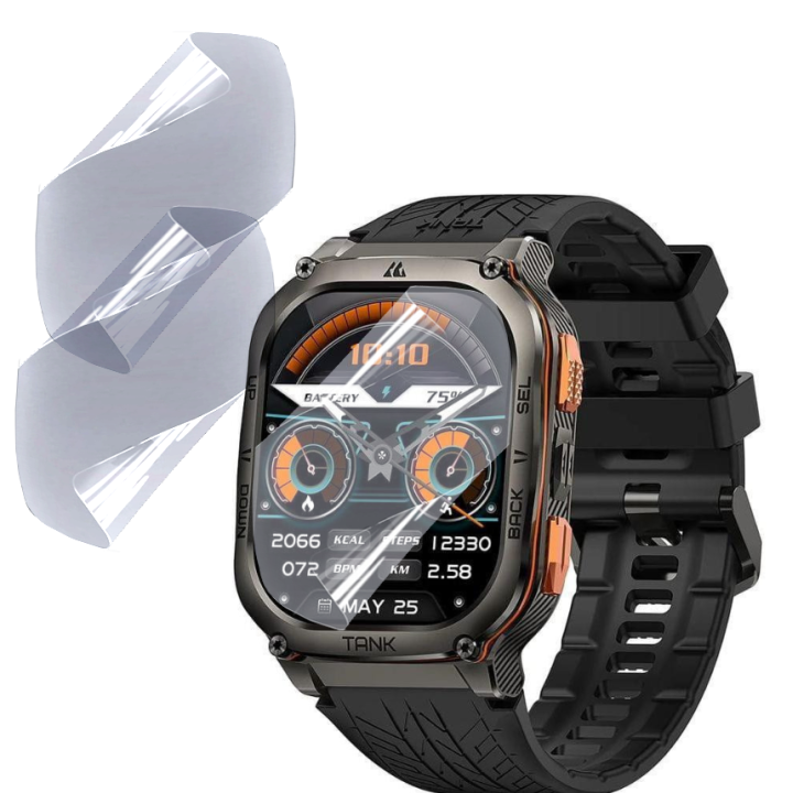 Противоударная гидрогелевая пленка Hydrogel Film для Kospet Tank M3 Ultra​​ (6 шт), Transparent