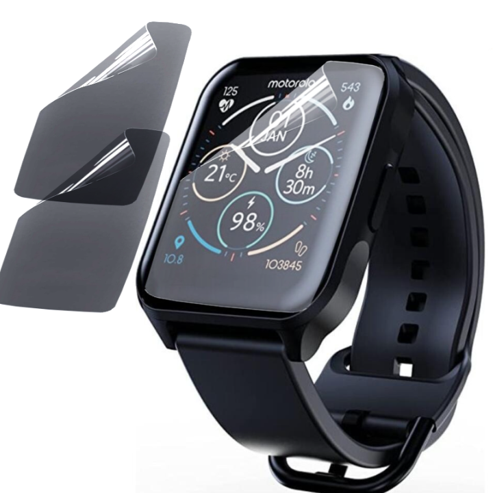 Противоударная гидрогелевая пленка Hydrogel Film для Moto Watch 70, Transparent