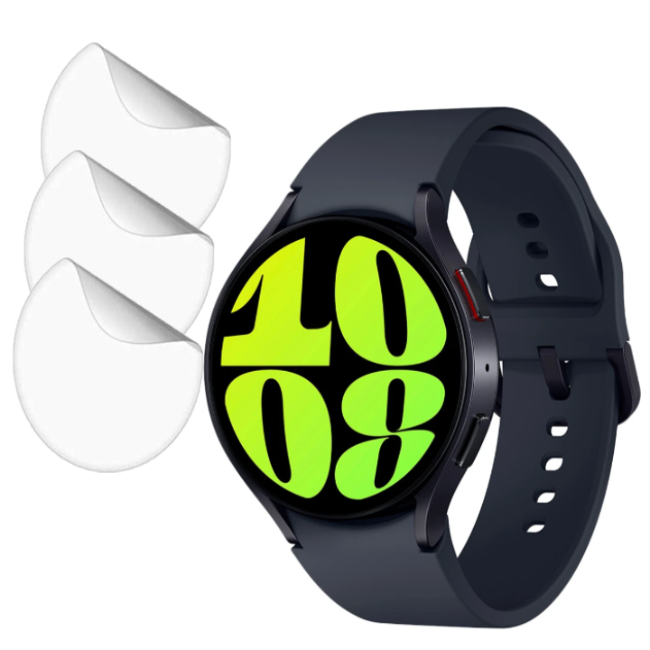 Противоударная гидрогелевая пленка Hydrogel Film для Samsung Galaxy Watch 6 3шт, Transparent
