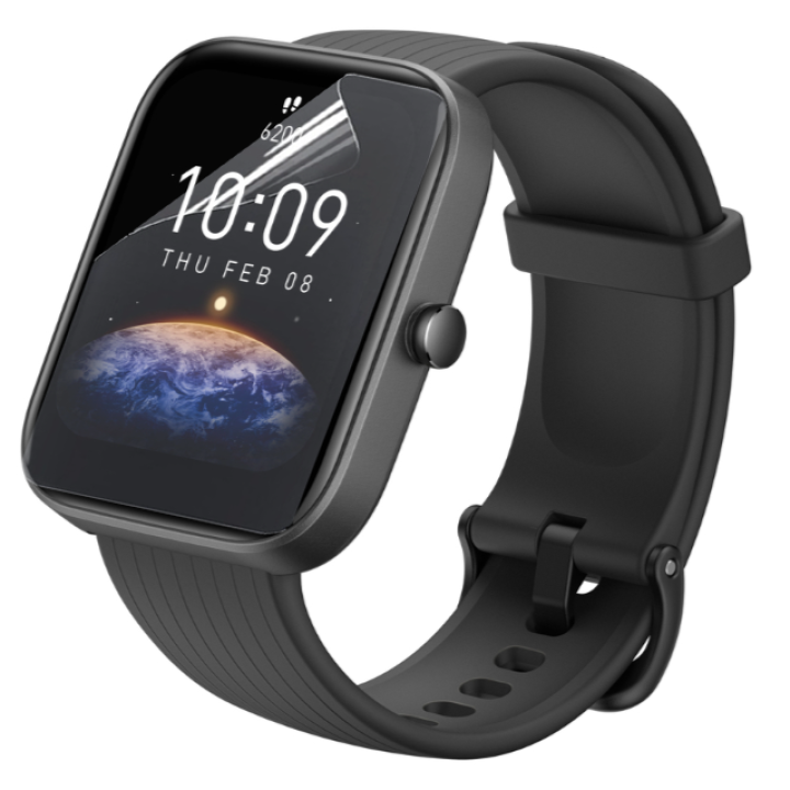 Противоударная гидрогелевая пленка Hydrogel Film для Xiaomi Amazfit Bip 3 Pro (3 шт), Transparent