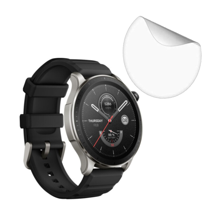 Противоударная гидрогелевая пленка Hydrogel Film для Xiaomi Amazfit GTR 4 (3 шт), Transparent