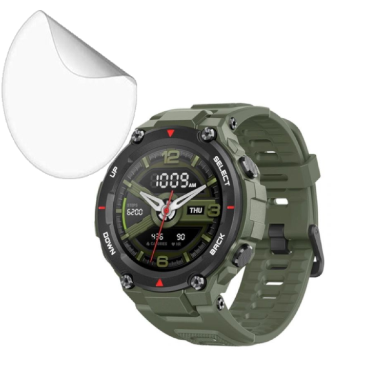Противоударная гидрогелевая пленка Hydrogel Film для Xiaomi Amazfit T-Rex (3 шт), Transparent