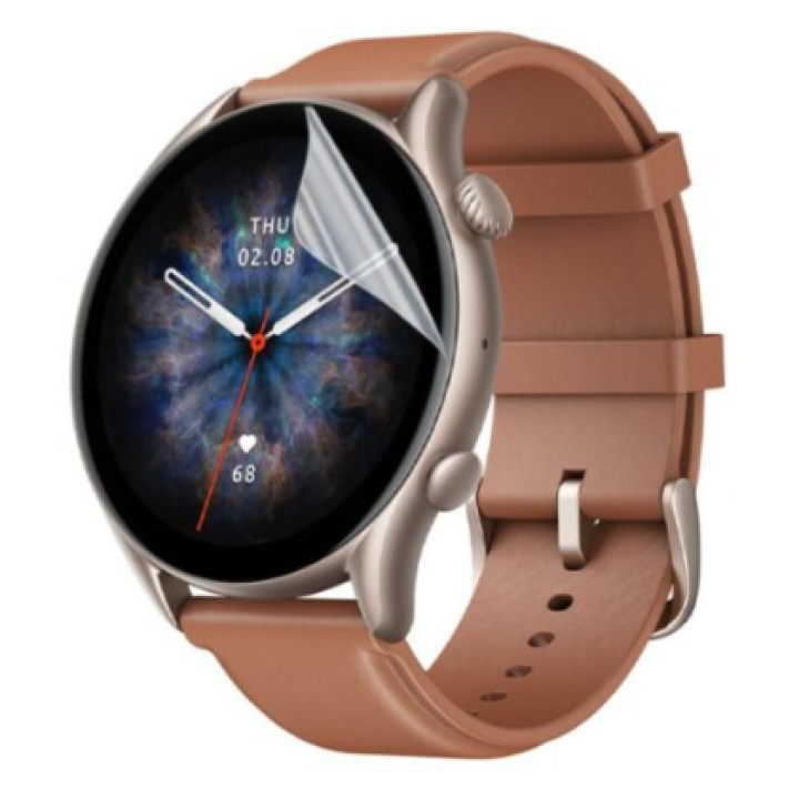 Противоударная гидрогелевая пленка Hydrogel Film для Xiaomi Amazfit GTS 3 Pro (3 шт), Transparent