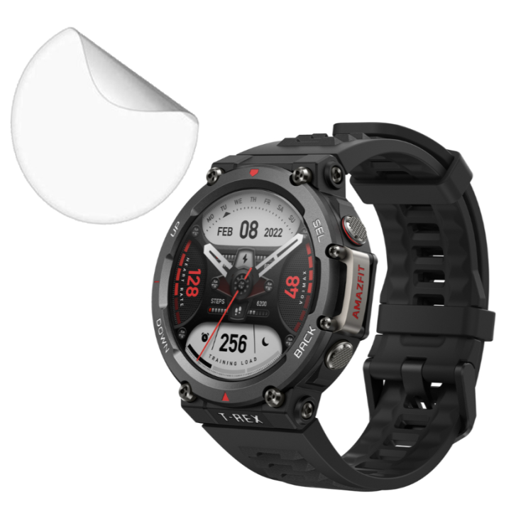 Противоударная гидрогелевая пленка Hydrogel Film для Xiaomi Amazfit T-Rex 2 (3 шт), Transparent