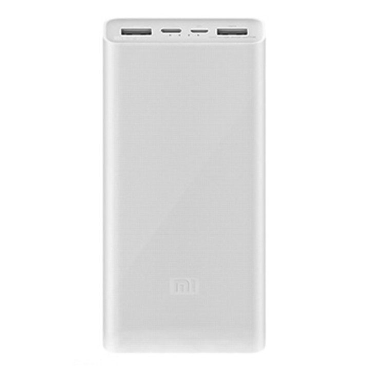 Внешний аккумулятор Xiaomi Power Bank 3 20000mAh 2USB + Type-C + MicroUSB (PLM18ZM), White