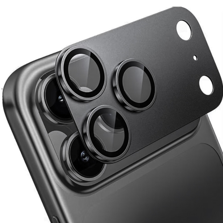 Металлическая рамка со стеклом на камеру Hoco V16 Full Guard для iPhone 17 Pro Max​