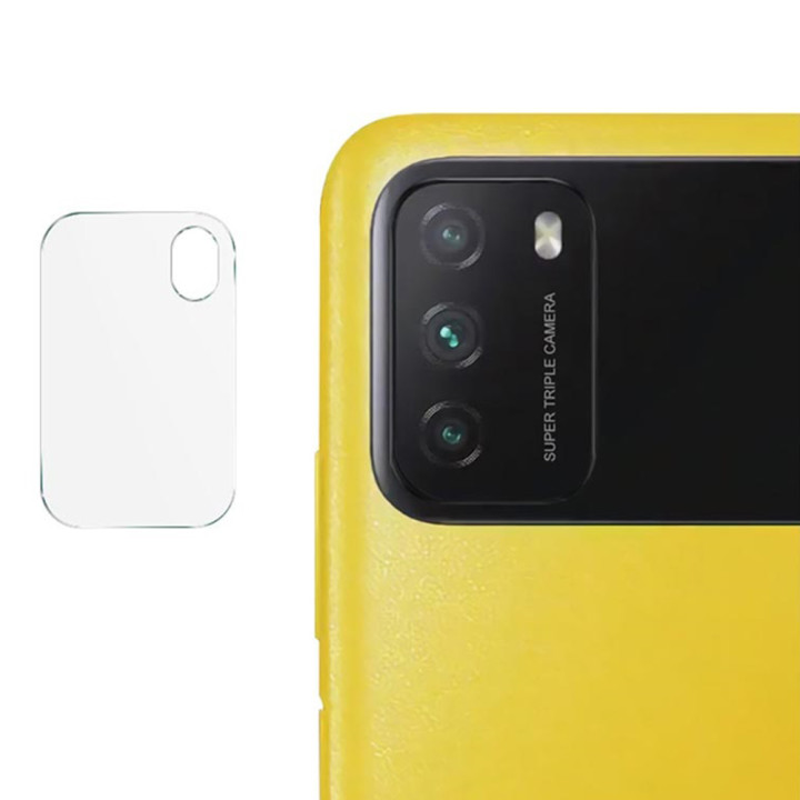 Защитное стекло Tempered Glass 0,3 мм 2.5D на заднюю камеру для Xiaomi Poco M3, Transparent