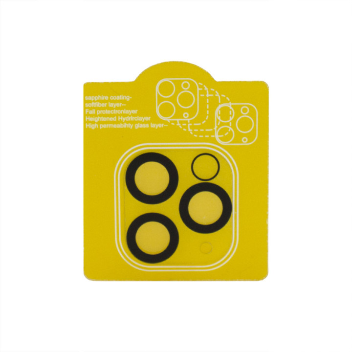 Защитное стекло Tempered Glass 0,3 мм 2.5D на заднюю камеру для Apple iPhone 11 Pro Max, Black