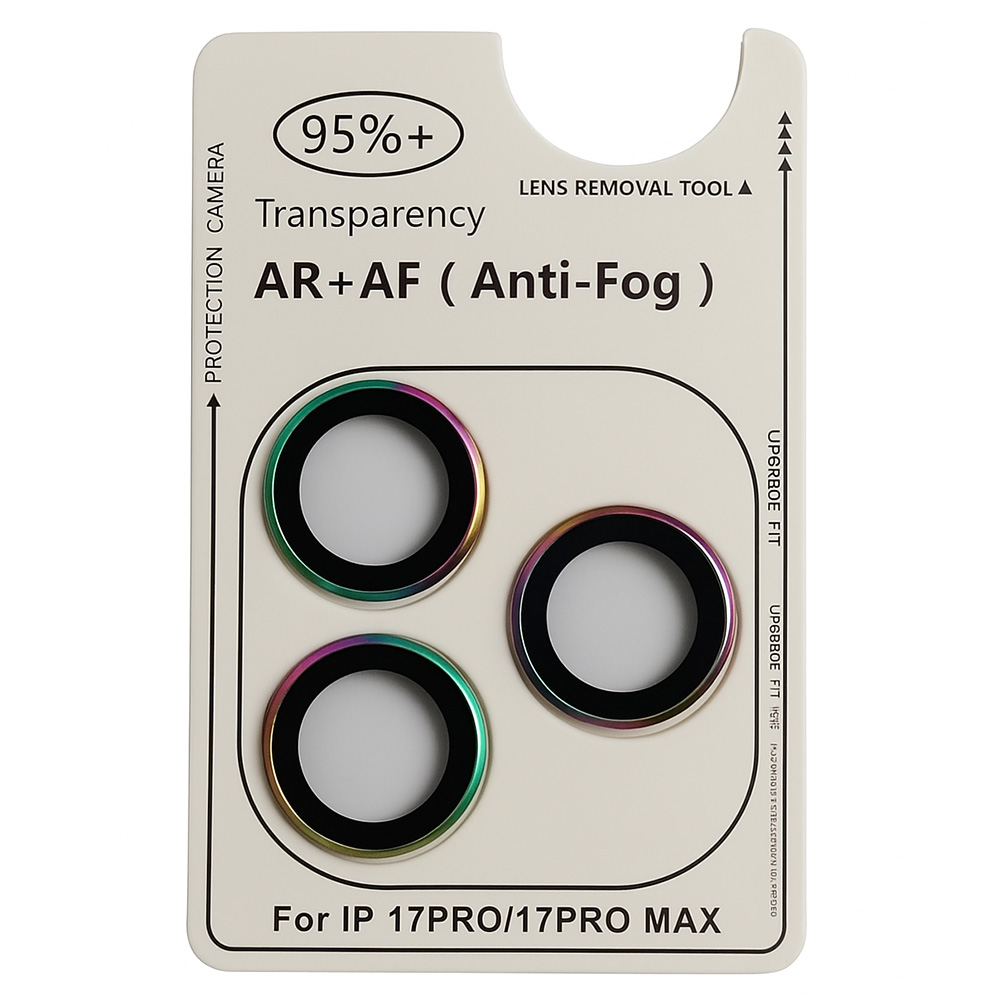 Защитное стекло на камеру CD Pattern для iPhone 17 Pro разноцветный
