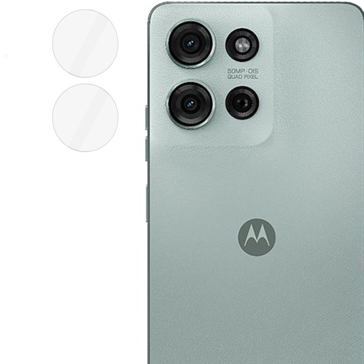 Защитное стекло Tempered Glass для Motorola Moto G75 на заднюю камеру, Transparent