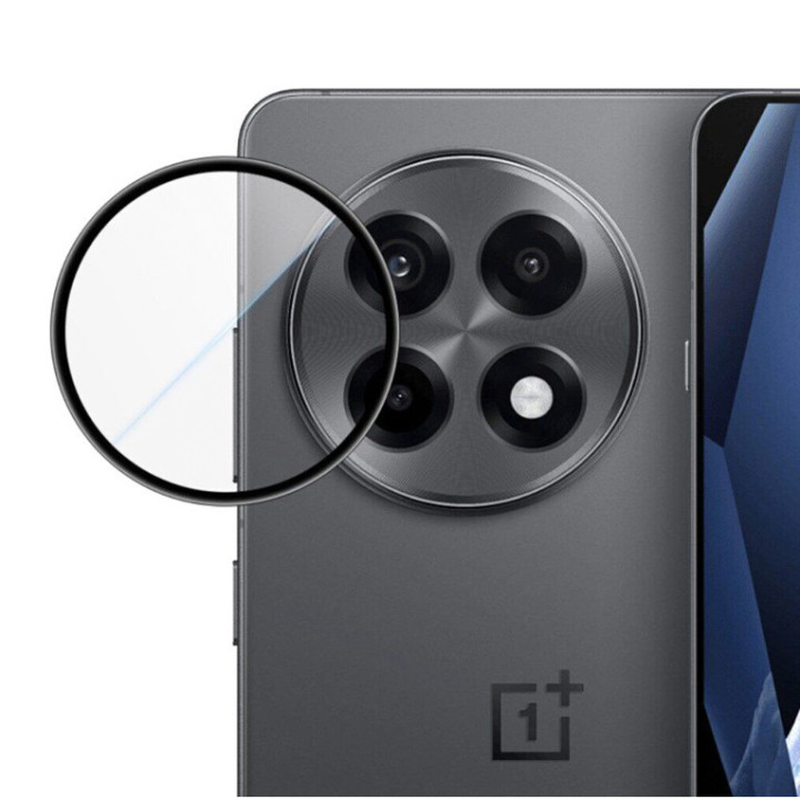 Защитное стекло на заднюю камеру для OnePlus Ace 5 / Ace 5 Pro / 13R з с рамкой для автопоклейки