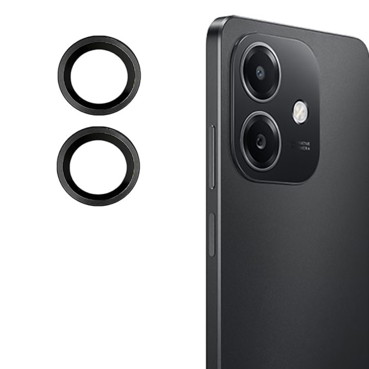 Защитное стекло с рамкой CD Pattern для Oppo A3 / A3x 4G / A40m на заднюю камеру