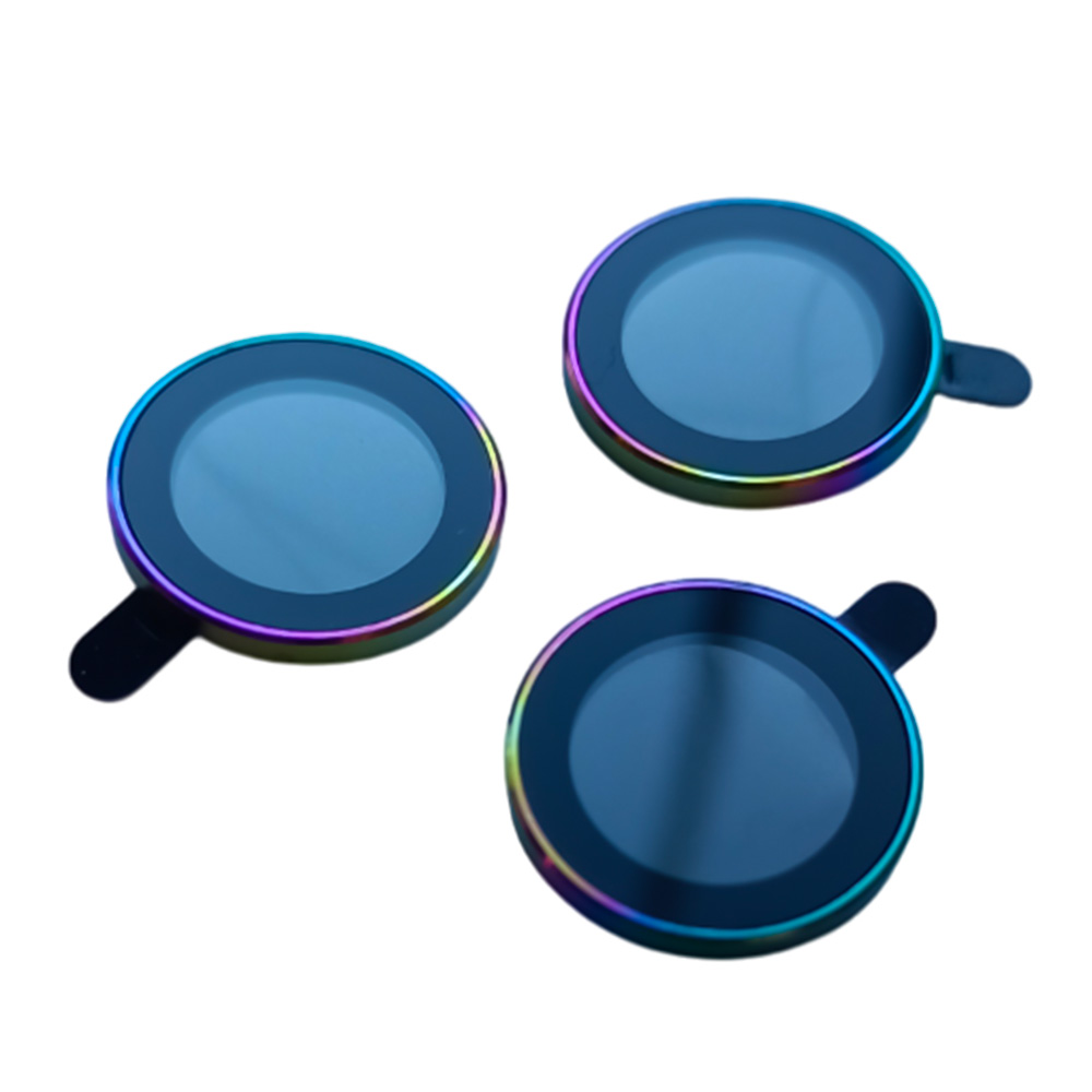 Защитное стекло с рамкой CD Pattern для Oppo Reno12 Pro​​ на заднюю камеру разноцветный