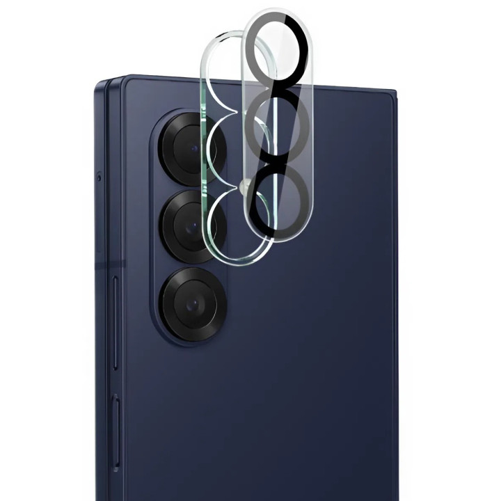 Защитное стекло с рамкой на заднюю камеру для Samsung Galaxy Fold7