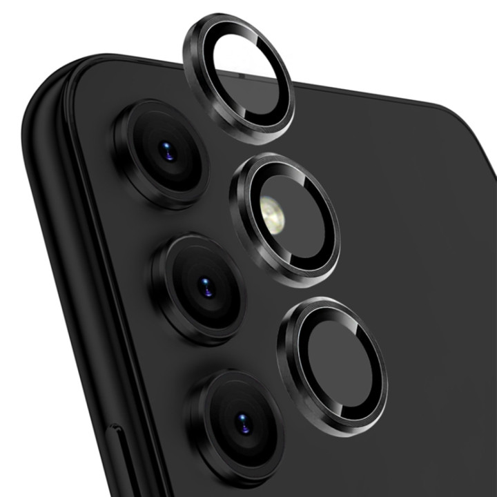 Защитное стекло с рамкой CD Pattern на заднюю камеру для Samsung Galaxy S23 FE