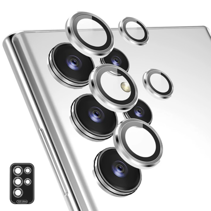 Защитное стекло с рамкой CD Pattern для Samsung Galaxy S25 Ultra​​ на заднюю камеру