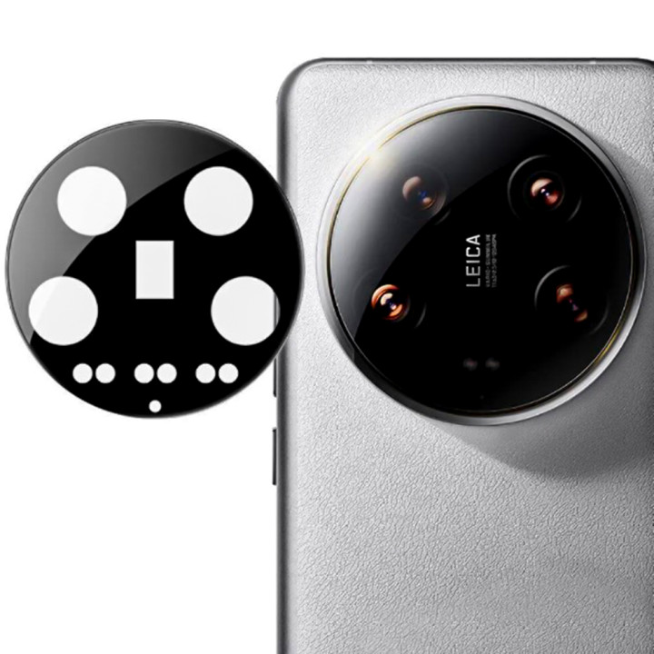 Защитное стекло Tempered Glass 0,3 мм для Xiaomi 14 Ultra на заднюю камеру, Black