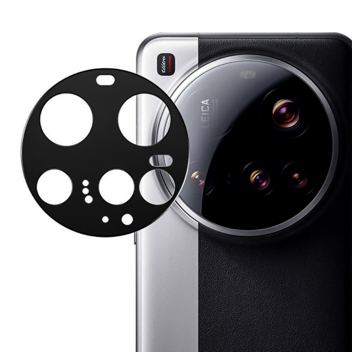 Защитное стекло Tempered Glass 0,3mm 2.5D на камеру для Xiaomi 15 Ultra, Black