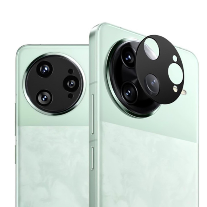 Защитная рамка со стеклом Tempered Glass для Xiaomi Poco F7 Ultra / Redmi K80 Pro на заднюю камеру, Black