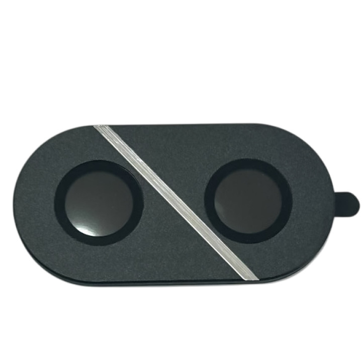 Защитное стекло с металлической рамкой для Xiaomi Poco F7 на заднюю камеру