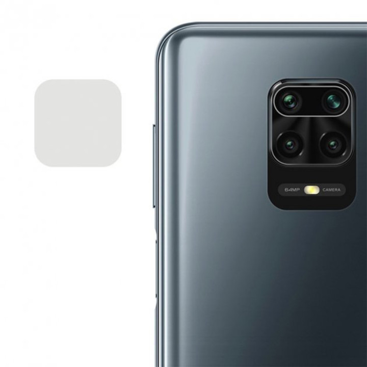 Противоударная гидрогелевая пленка Hydrogel Film на камеру Xiaomi Redmi Note 9 Pro 3шт, Transparent