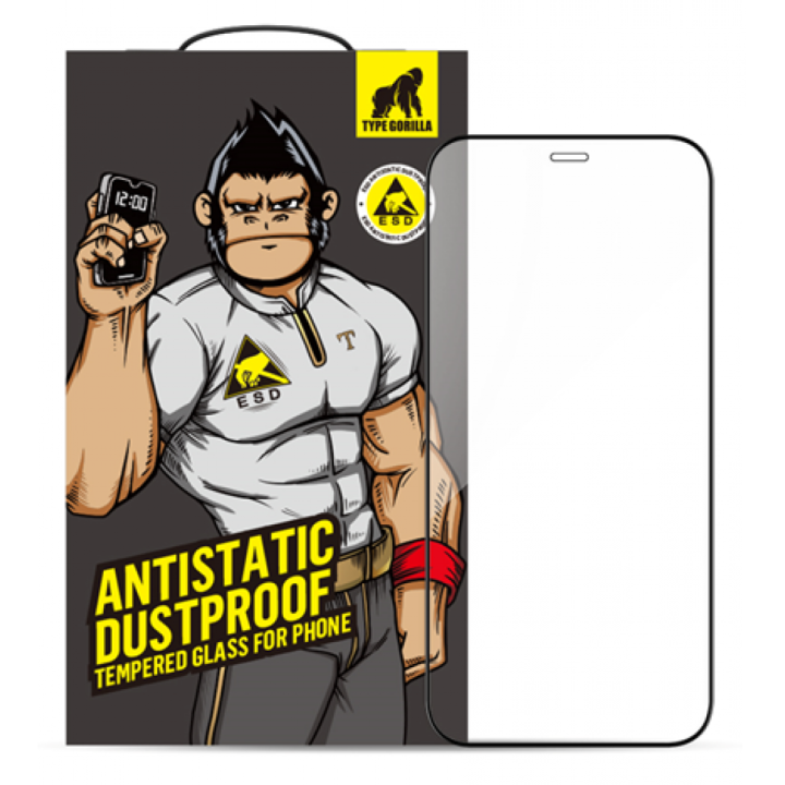 Защитное стекло Type Gorilla 0.33mm 2.5D HD Anti-Static PTJ1 для iPhone 14 Pro, Black