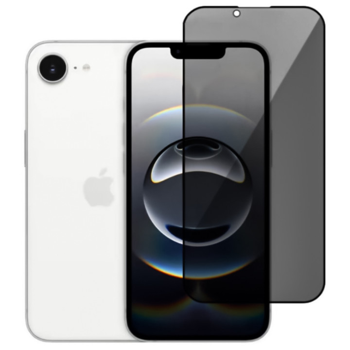 Защитное стекло Privacy Full Screen для iPhone 16e, Black