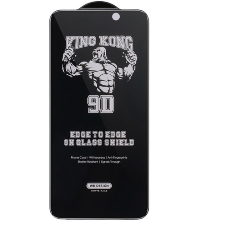 Защитное стекло Wekome King Kong Full Screen Privacy 9D для iPhone 17, Black
