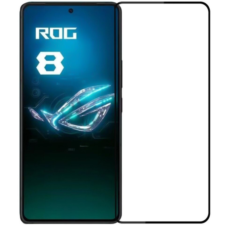 Закаленное защитное стекло Full Screen 3D Tempered Glass для Asus ROG Phone 8 / 8 Pro, Black