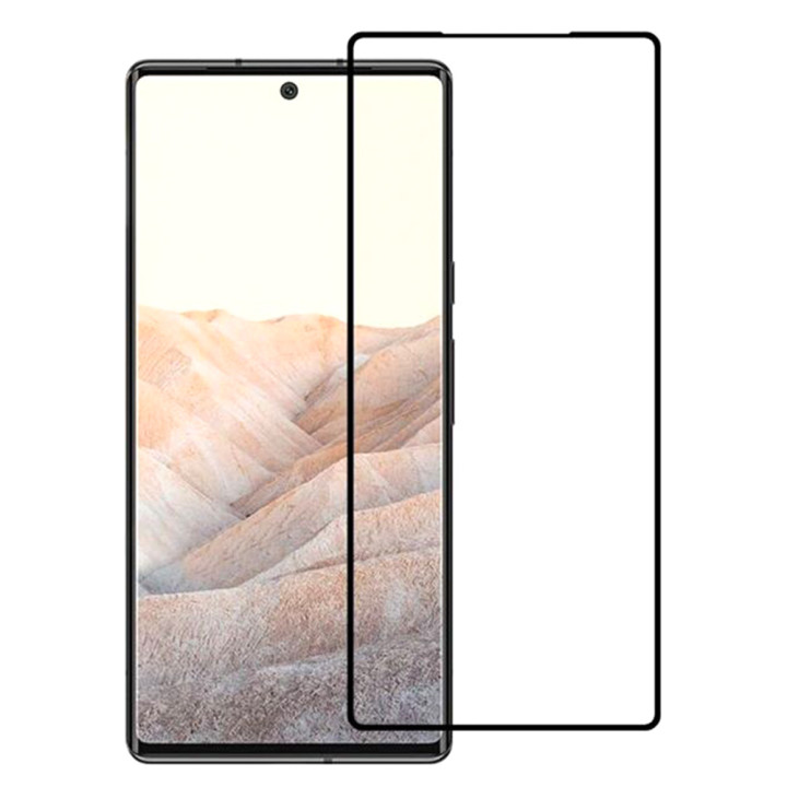 Закаленное защитное стекло Full Screen Tempered Glass для Google Pixel 6, Black