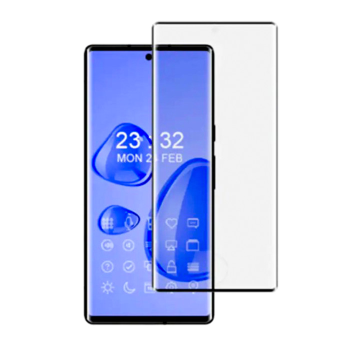 Защитное стекло Full Screen Full Glue 3D Tempered Glass для Google Pixel 7 Pro, Black (Антишпион)