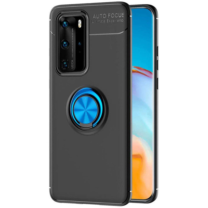 Чехол-накладка C-KU Auto Focus 360 Rotating Ring для Huawei P40 Pro