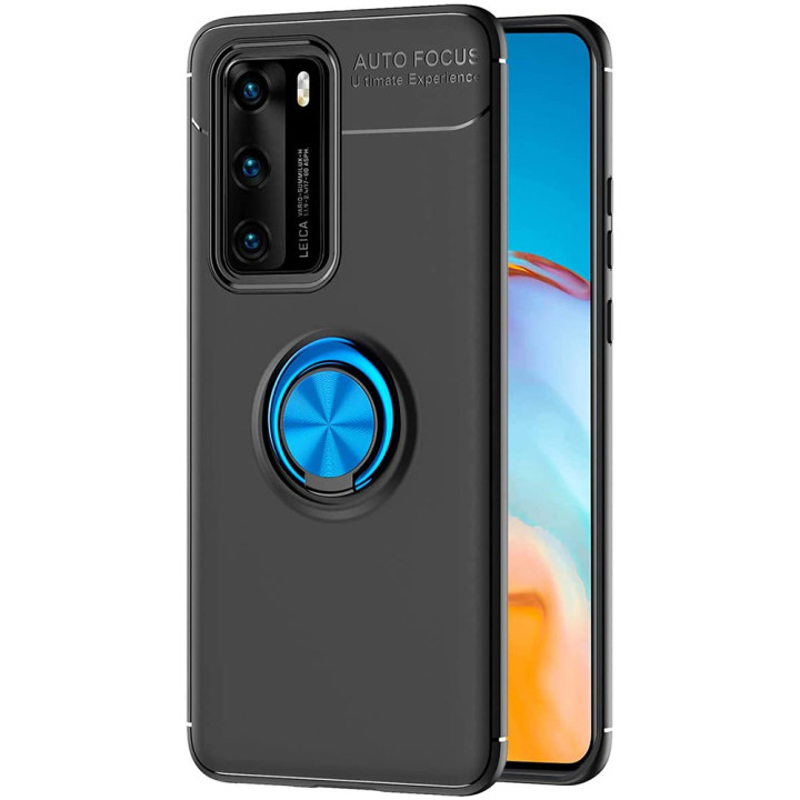 Чехол-накладка C-KU Auto Focus 360 Rotating Ring для Huawei P40