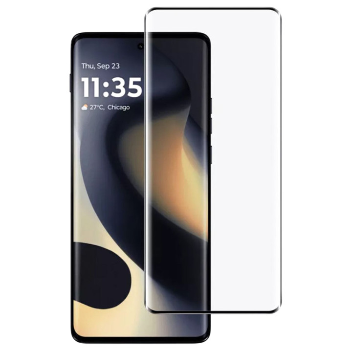 Защитное стекло 3D Full Screen Tempered Glass для Motorola Moto G85 / S50 Neo, Black