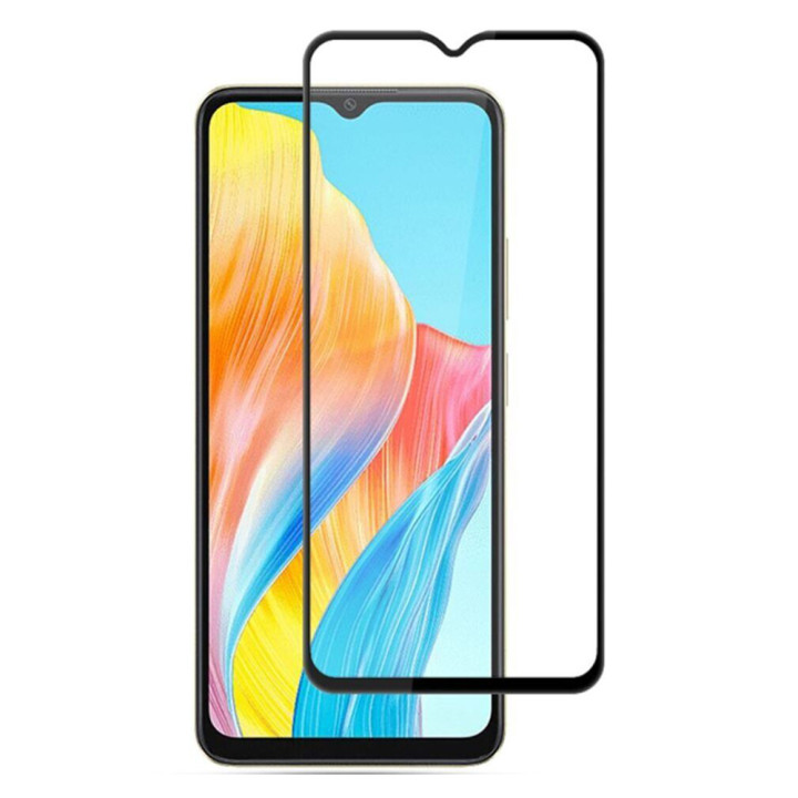 Закаленное защитное стекло Full Screen Tempered Glass для Honor X6a, Black