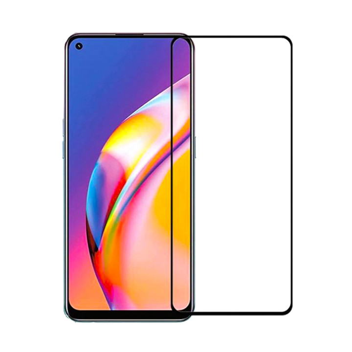 Закаленное защитное стекло Full Screen Tempered Glass для Oppo Reno7, Black