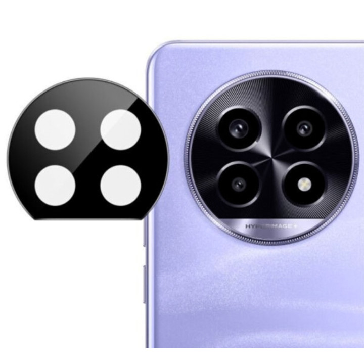 Защитная рамка со стеклом на заднюю камеру Tempered Glass для Realme 13 Pro / Pro+, Black