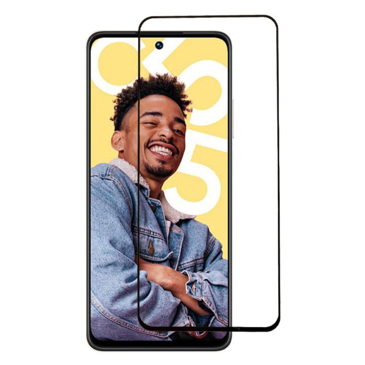 Закаленное защитное стекло Full Screen Tempered Glass для Realme C55, Black
