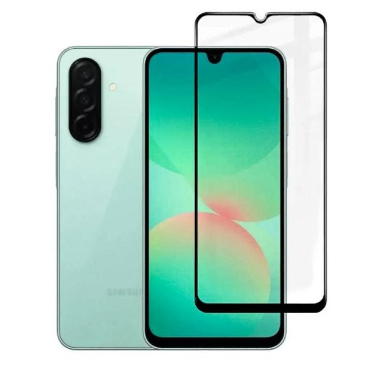 Закалённое защитное стекло Full Screen для Samsung Galaxy A26 5G с рамкой для автоустановки, Black