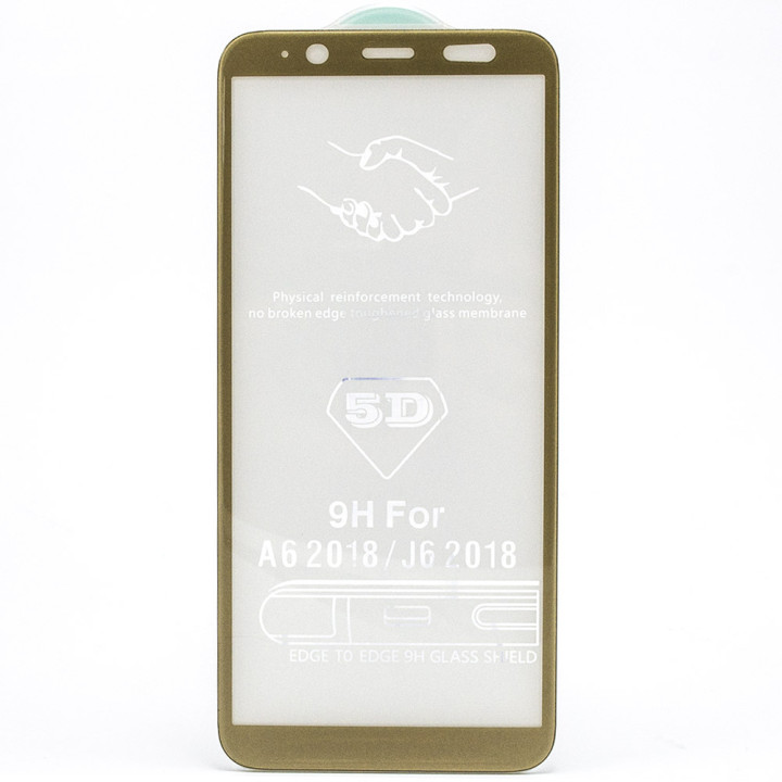 Защитное стекло Full Glue Full Screen 5D для Samsung Galaxy A6 2018