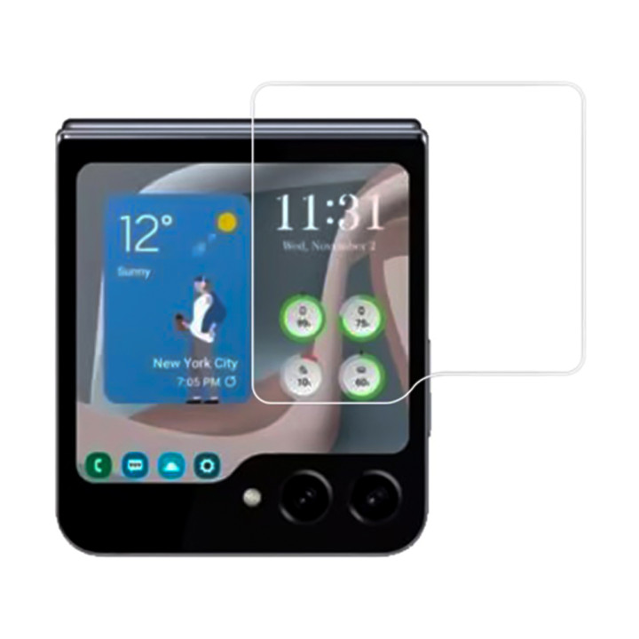Защитное стекло на наружный экран для Samsung Galaxy Flip5, Transparent