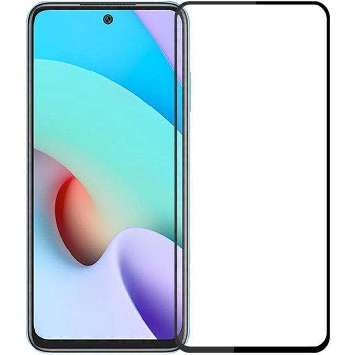 Закаленное защитное стекло Full Screen Tempered Glass для Xiaomi Redmi 10, Black
