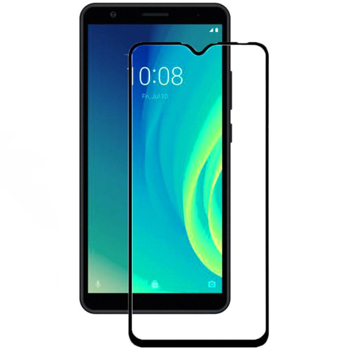 Закаленное защитное стекло Full Screen Tempered Glass для ZTE Blade A52, Black