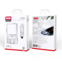 Сетевое зарядное устройство XO CE02C 2USB 2.1A с кабелем lightning 1м, White