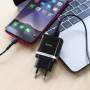 Сетевое зарядное устройство Hoco C12Q 3.0A, QC 3.0 microUSB 1м, Black