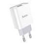 Мережевий зарядний пристрій Hoco C81A USB 2.1A без кабеля, White