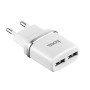 Сетевое зарядное устройство HOCO C12 2USB 2.4A, Lightning 1м