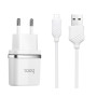 Сетевое зарядное устройство HOCO C12 2USB 2.4A, Micro USB 1м