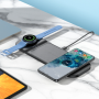 Беспроводное зарядное устройство Hoco CQ6 Power 3-in-1 для смартфонов с технологией Qi, Samsung Watch, Black